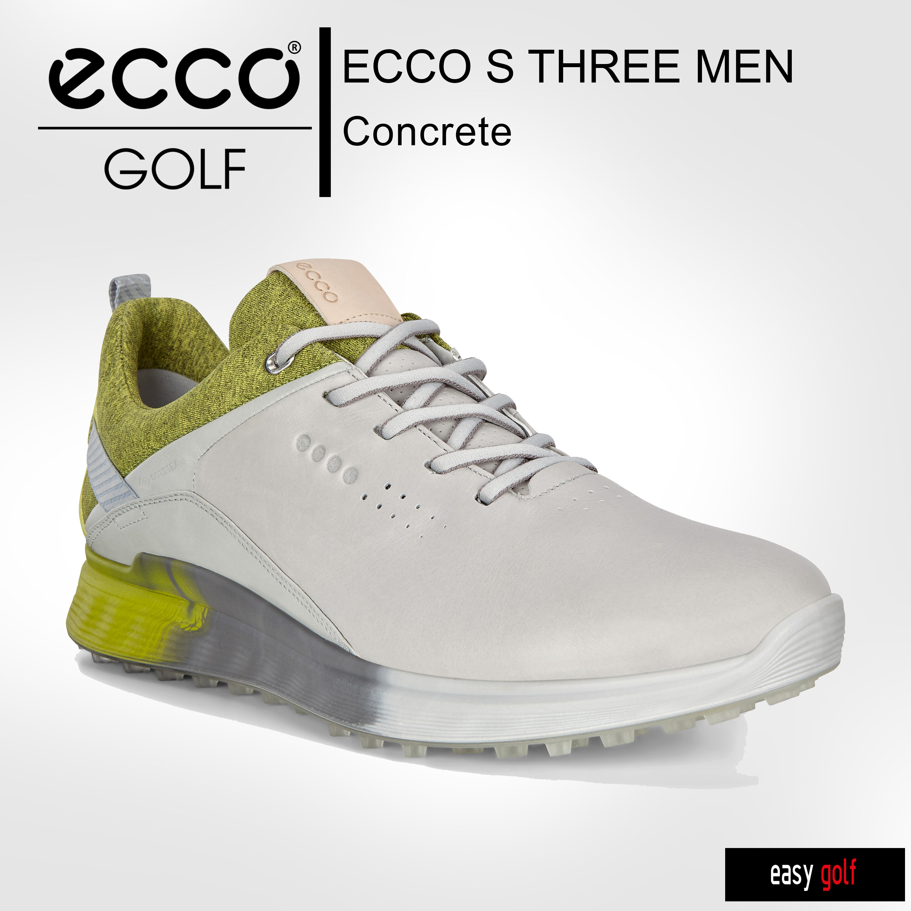 โปรโมชั่น 100 ชิ้น ECCO GOLF รองเท้ากอล์ฟ รองเท้ากอล์ฟผู้ชาย Golf Shoes รุ่น SS20 S Three MEN