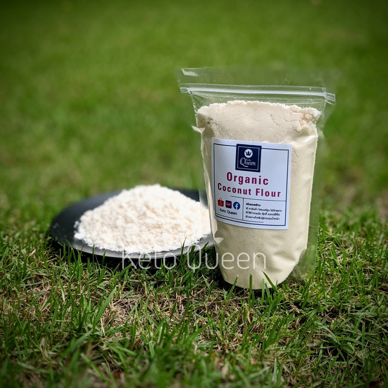 MeritO Organic Coconut Flour 200g x 12 plastic bags เมอรโต แปง