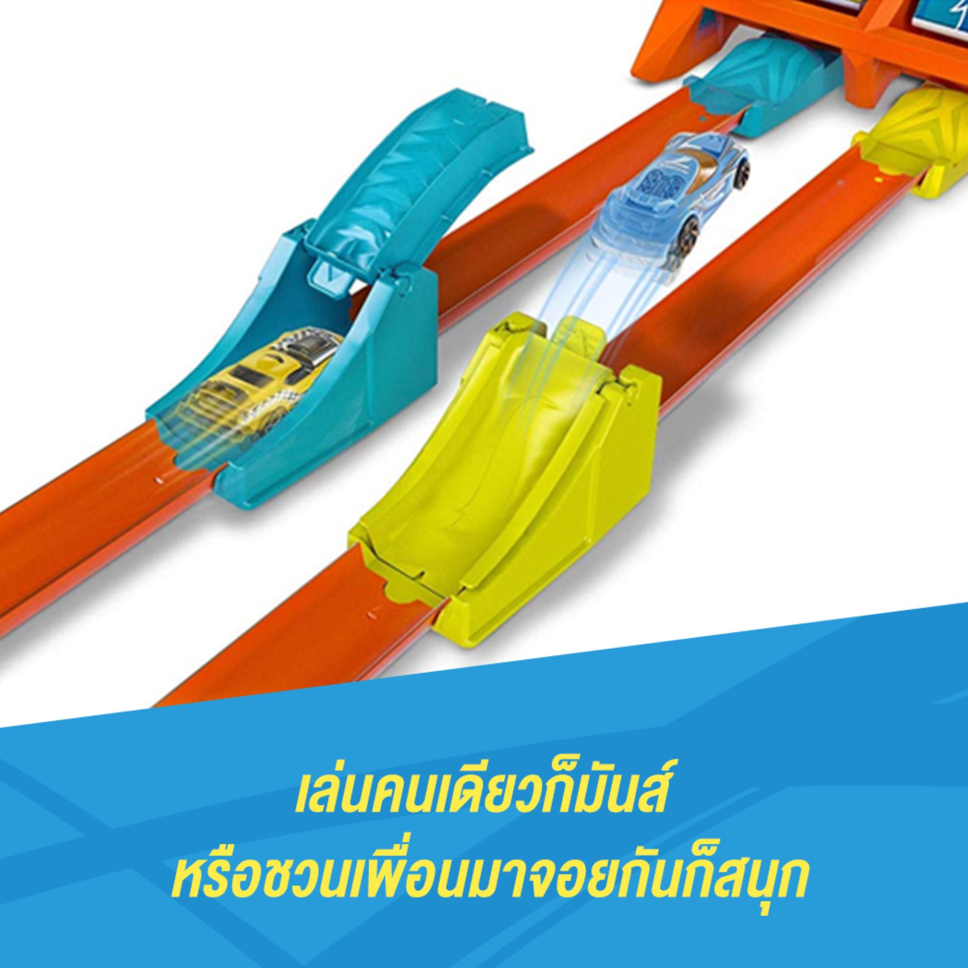 Hot Wheels ฮอตวล Crash Score Flip Out Set Multicolor ชดรางแขง