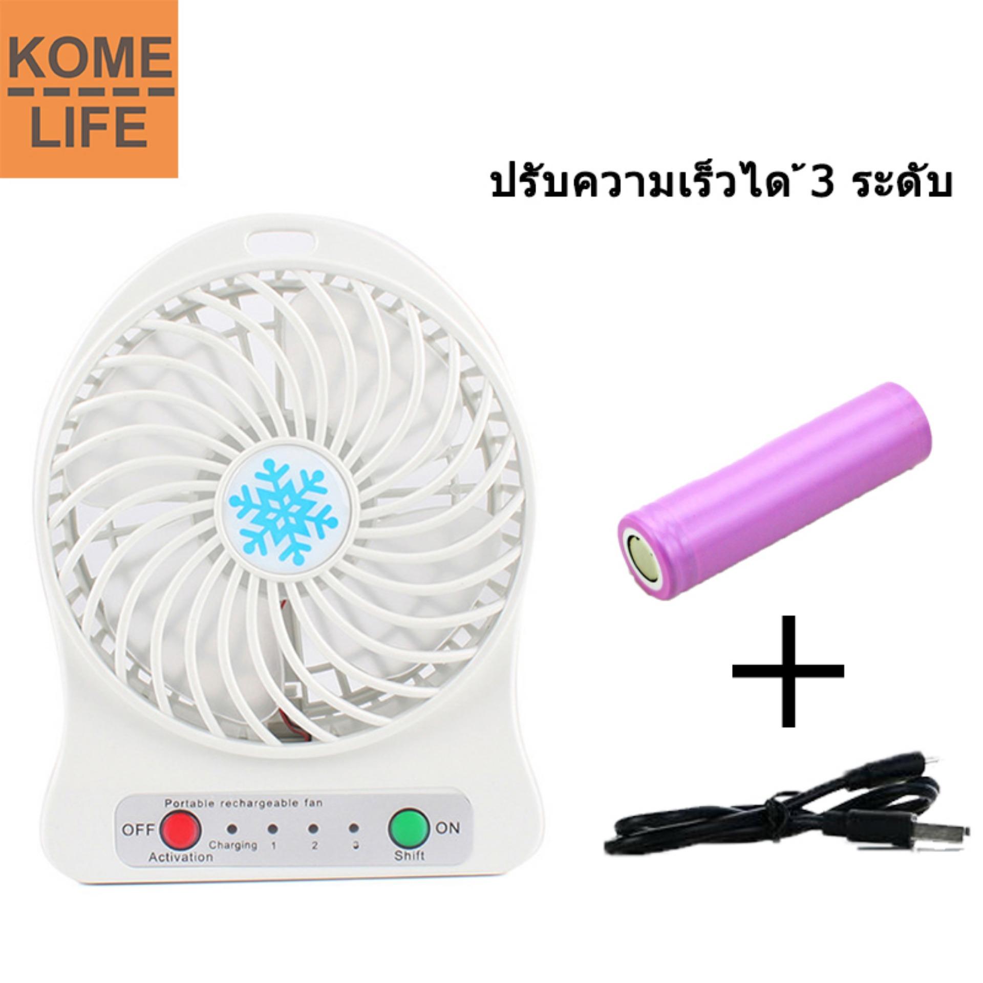 KOME LIFE พัดลม มินิ แบบพกพา ปรับได้ 3 ระดับ แบบชาร์จไฟ LEDตั้งโต๊ะ จิ๋วแต่แจ๋ว Mini Usb Fanพัดลมตั้งโต๊ะ KOME LIFE พัดลม มินิ แบบพกพา ปรับได้ 3 ระดับ แบบชาร์จไฟ LEDตั้งโต๊ะ จิ๋วแต่แจ๋ว Mini Usb Fanพัดลมตั้งโต๊ะ