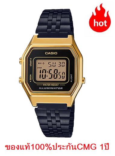 นาฬิกา Casio รุ่น LA680WEGB-1BDF Vintage Design นาฬิกาสำหรับผู้หญิงสายแสตนเลส สีดำ ทอง - มั่นใจ ของแท้ 100% ประกันศูนย์ 1 ปีเต็ม นาฬิกา Casio รุ่น LA680WEGB-1BDF Vintage Design นาฬิกาสำหรับผู้หญิงสายแสตนเลส สีดำ ทอง - มั่นใจ ของแท้ 100% ประกันศูนย์ 1 ปีเต็ม