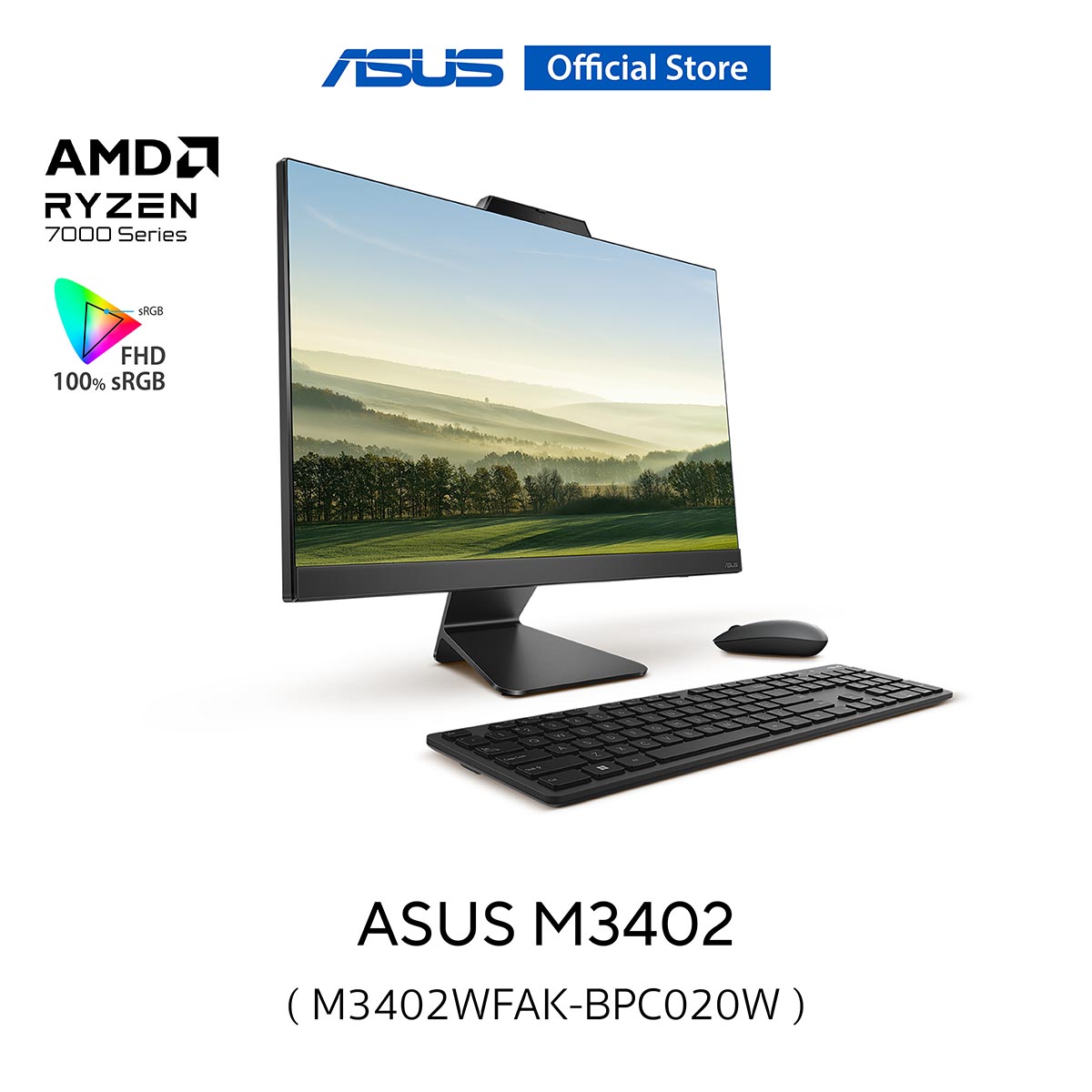 ASUS M3402WFAK BPC020W All In One AMD Ryzen 5 7520U 8GB LPDDR5 AMD