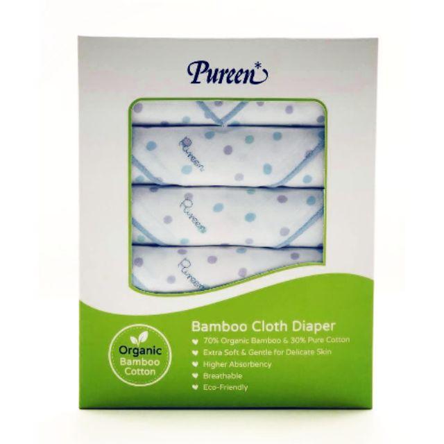 Pureen ผ้าอ้อมเยื่อไผ่ ออร์แกนิค ขนาด 29”x29” (แพ็ค 6 ผืน) Pureen ผ้าอ้อมเยื่อไผ่ ออร์แกนิค ขนาด 29”x29” (แพ็ค 6 ผืน)