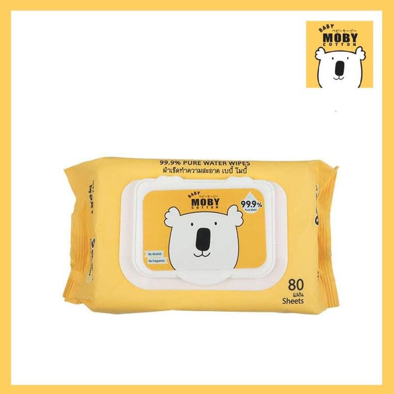 โปรโมชั่น Baby Moby ผ้าเปียกสูตรน้ำ 99.9% บรรจุ 80 แผ่น ของแท้ 100% ราคาถูก พร้อมส่ โปรโมชั่น Baby Moby ผ้าเปียกสูตรน้ำ 99.9% บรรจุ 80 แผ่น ของแท้ 100% ราคาถูก พร้อมส่