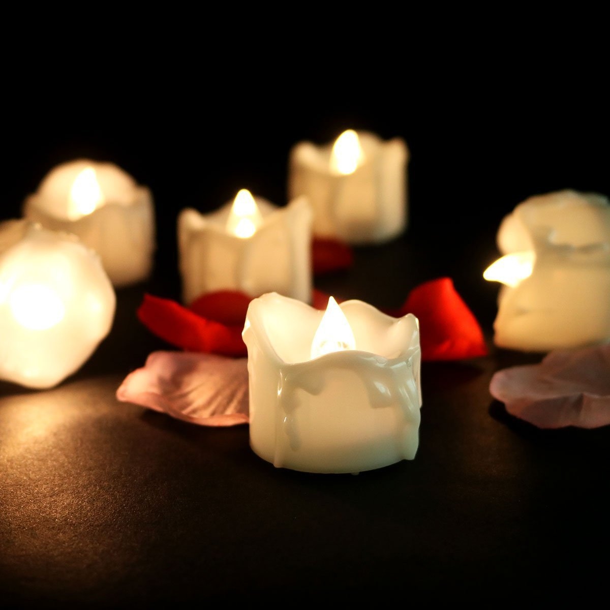 4Pcs Electric Led Candle Flameless Battery Flickering Candle Light