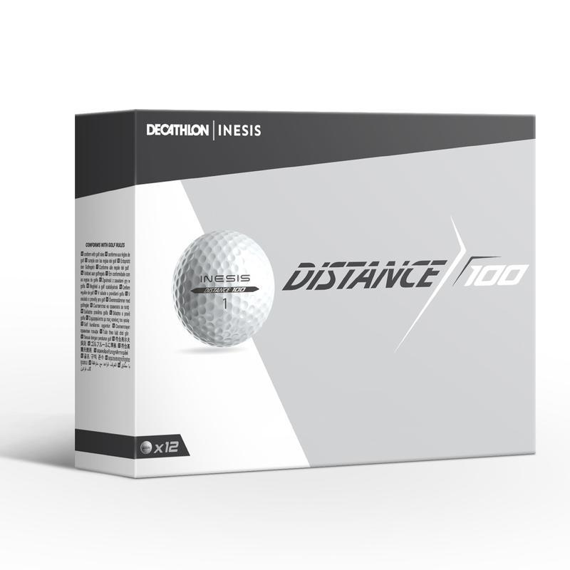 Golf ลูกกอล์ฟรุ่น Distance 100 12 Golf ลูก (สีเหลือง) Size No Size