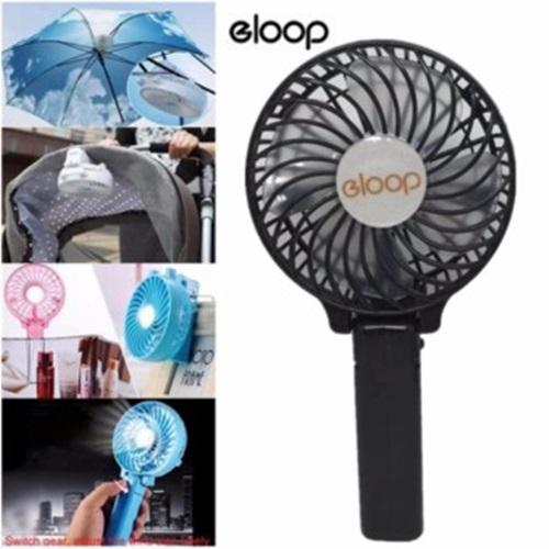 พัดลมมือถือ พกพา พับได้ ชาร์จไฟได้ Hand Fan (สีดำ)
