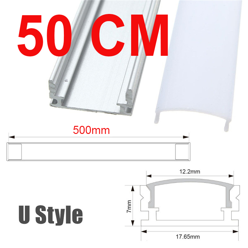 Led Bar Lights Aluminum Channel Holder Milk Cover End Up Lighting