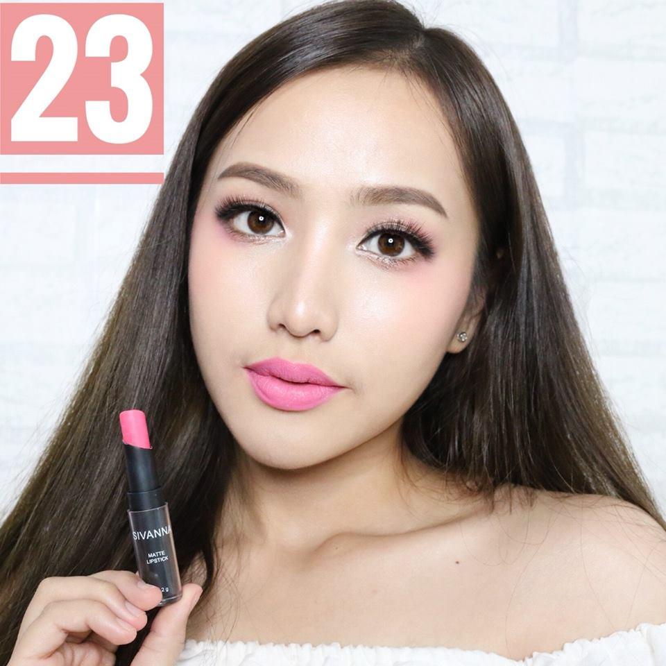 Sivanna Colors Matte Lipstick HF308 สิวันนา ลิปสติก เนื้อแมท ลิปเนื้อแมท ลิปสิวันนา ซีเวียน่า ลิปแมท #23