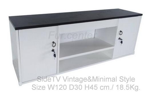 ชั้นวางทีวี_ตู้วางทีวี รุ่น SideTVมินิมอลสไตล์ Minimal style sideTV(ขนาด120x30x45cm.) สินค้าประกอบส่งเป็นตัวพร้อมใช้ได้เลยทันที
