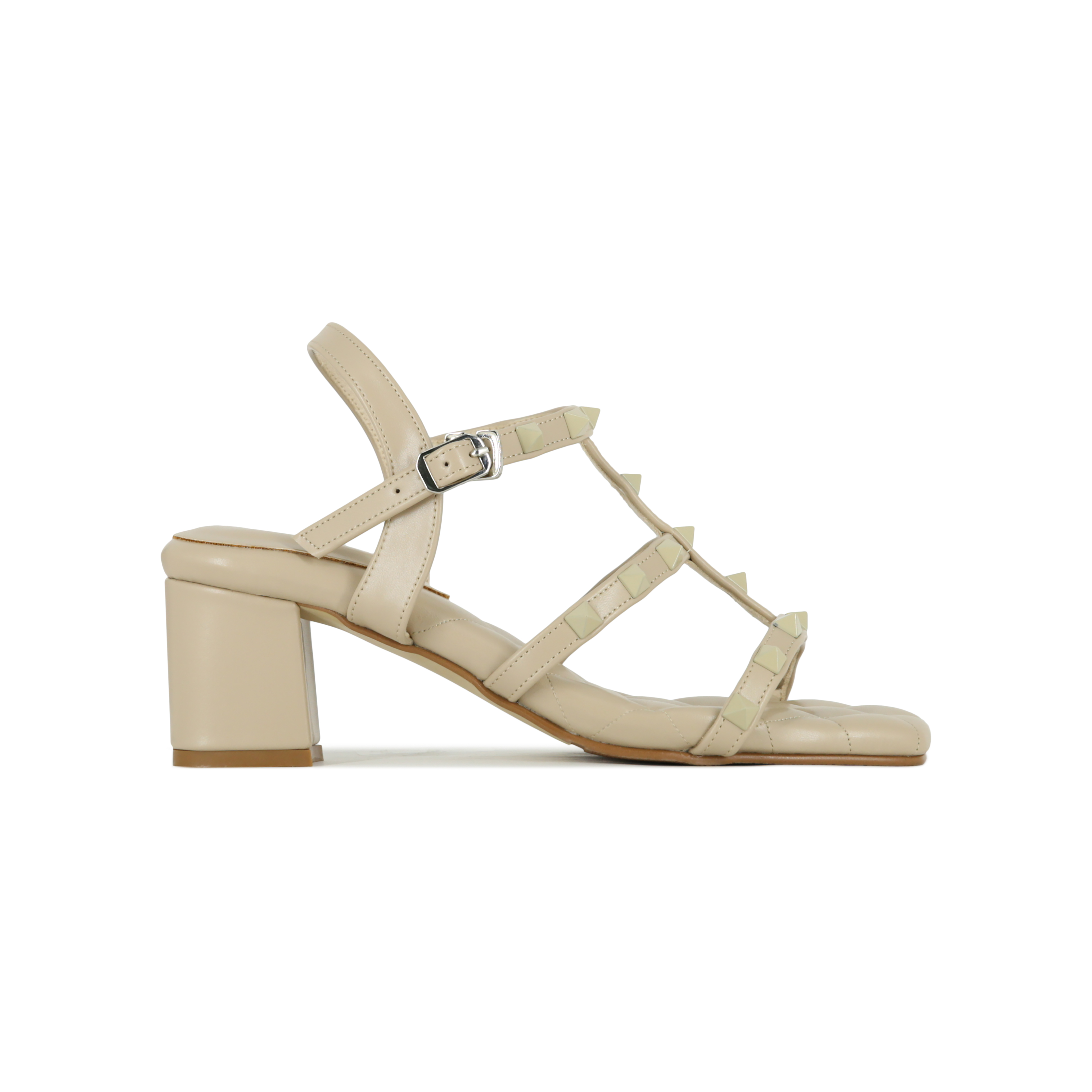 SHU PALETTE SOFT 2 ROCKSTUDS STRAPS SANDALS TOTAL NUDE รองเทารดสน