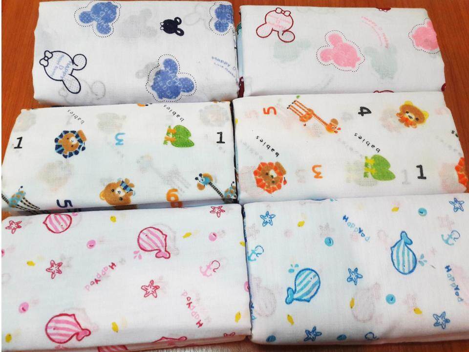 Happy D ผ้าอ้อมเด็กแรกเกิด ผ้าอ้อมผ้าสาลู 24x24 นิ้ว ผ้าอ้อมแบบซักได้ เนื้อดี ของขวัญเด็กแรกเกิด แพ็ค 6 ผืน (คละลาย) Happy D ผ้าอ้อมเด็กแรกเกิด ผ้าอ้อมผ้าสาลู 24x24 นิ้ว ผ้าอ้อมแบบซักได้ เนื้อดี ของขวัญเด็กแรกเกิด แพ็ค 6 ผืน (คละลาย)