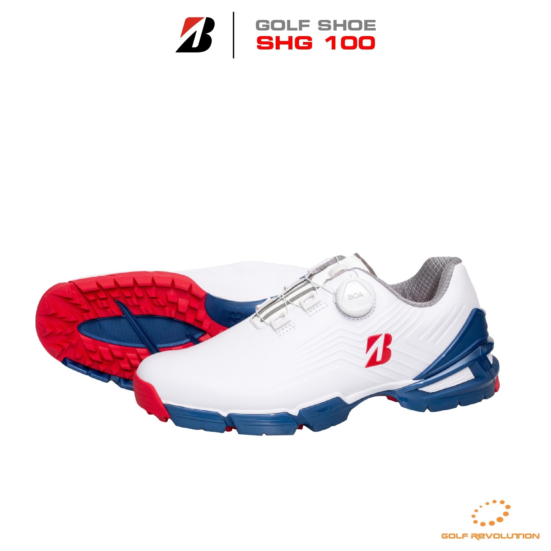 Bridgestone Golf รองเท้ากอล์ฟผู้ชาย Golf Shoes รุ่น ZSP-BITER TOUR SHG100 TR (Tri-Color)