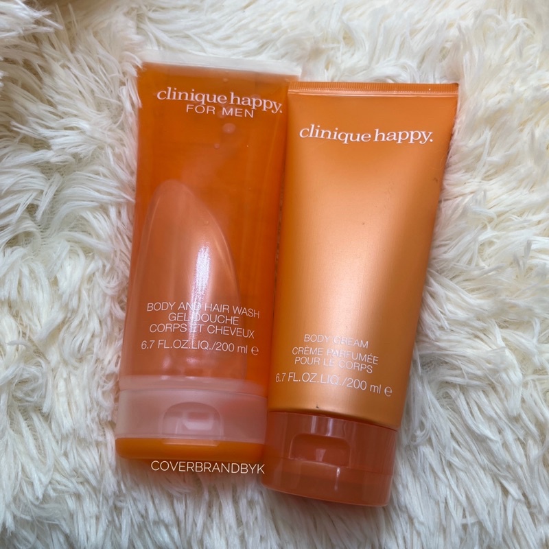 Clinique Happy for Men Body and Hair Wash Body Cream 200 มล