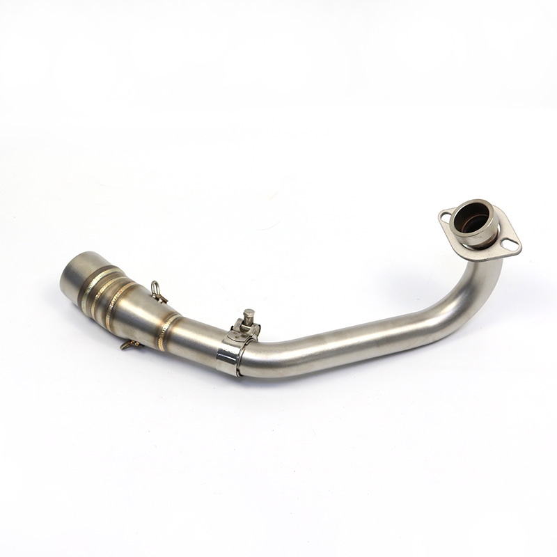 Motorcycle Exhaust Pipe Front Of Stainless Steel Slip On Modify Full