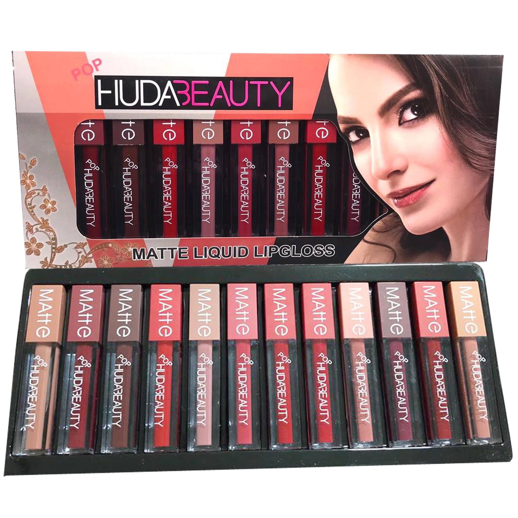 ลิปเซต Hudabeauty Matte Liquid 12 แท่ง 12 สี เนื้อแมท รุ่นใหม่ขายดี (24Hr.) ลิปเซต Hudabeauty Matte Liquid 12 แท่ง 12 สี เนื้อแมท รุ่นใหม่ขายดี (24Hr.)