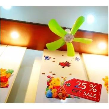 พัดลมติดเพดาน Morning พัดลมเพดานมินิ หน้าพัดลมกว้าง 42 cm สายไฟยาว 230 cm - สีเขียว โปรโมชั่น ราคาถูก พัดลมติดเพดาน Morning พัดลมเพดานมินิ หน้าพัดลมกว้าง 42 cm สายไฟยาว 230 cm - สีเขียว โปรโมชั่น ราคาถูก
