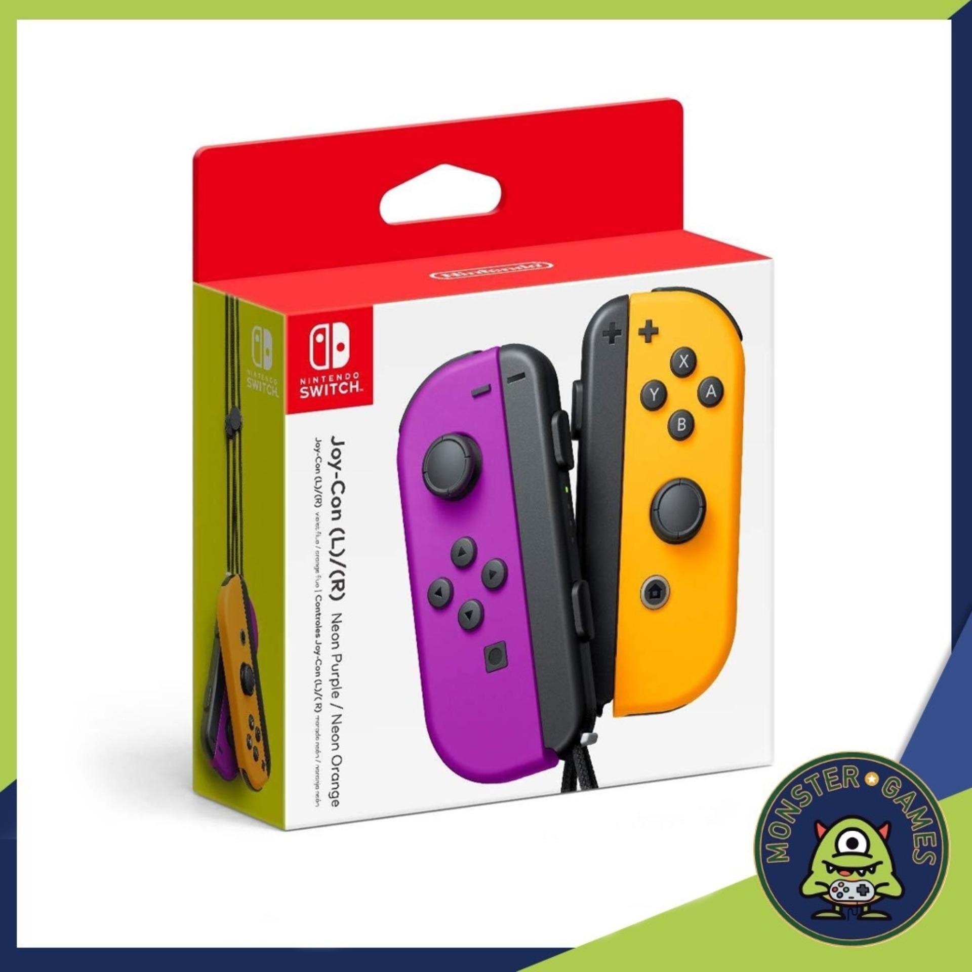 Joy-Con สีม่วง-ส้ม Nintendo Switch (จอยcon Switch)(จอยคอน Switch)(Nintendo Switch Controller)(Joy-Con Orange-Purple color for Nintendo Switch)(Joy-Con for Nintendo Switch)(Joy Con Switch)(Joycon Switch)