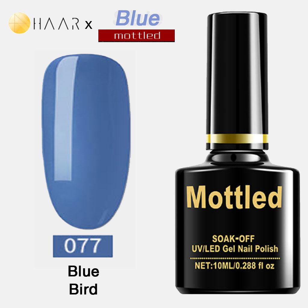 ยาทาเล็บ เจล Gel Nail Polish HAAR x Mottled Blue Tone โทน ฟ้า สี ฟ้า นก บลูเบิร์ด Blue Bird จัดจำหน่ายโดย HAAR Distributed by HAAR - Mottled 077 ยาทาเล็บ เจล Gel Nail Polish HAAR x Mottled Blue Tone โทน ฟ้า สี ฟ้า นก บลูเบิร์ด Blue Bird จัดจำหน่ายโดย HAAR Distributed by HAAR - Mottled 077