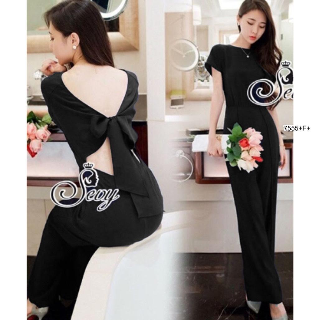 TW7555 จั้มสูทขายาวผูกโบว์หลัง **สอบถามก่อนสั่งซื้อ** TW7555 จั้มสูทขายาวผูกโบว์หลัง **สอบถามก่อนสั่งซื้อ**