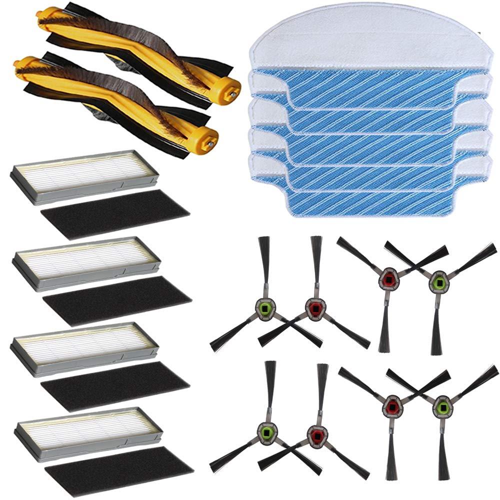 Replacement Ecovacs Accessories Main Brush/Side Bursh/Filters/Mop Clothes For Ecovacs Deebot M80 M80 Pro M81 M81 Pro Deebot M80 Replacement Parts Deebot M81 Pro Replacement Parts