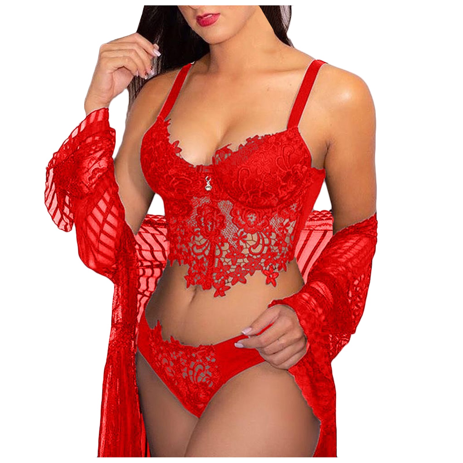 Women Sexy Bra Brief Sets Lace Lingerie Nightwear Underwear