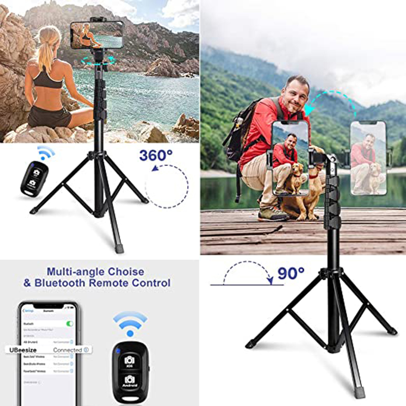 Selfie Stick Tripod Ubeesize Extendable Tripod Stand With Bluetooth