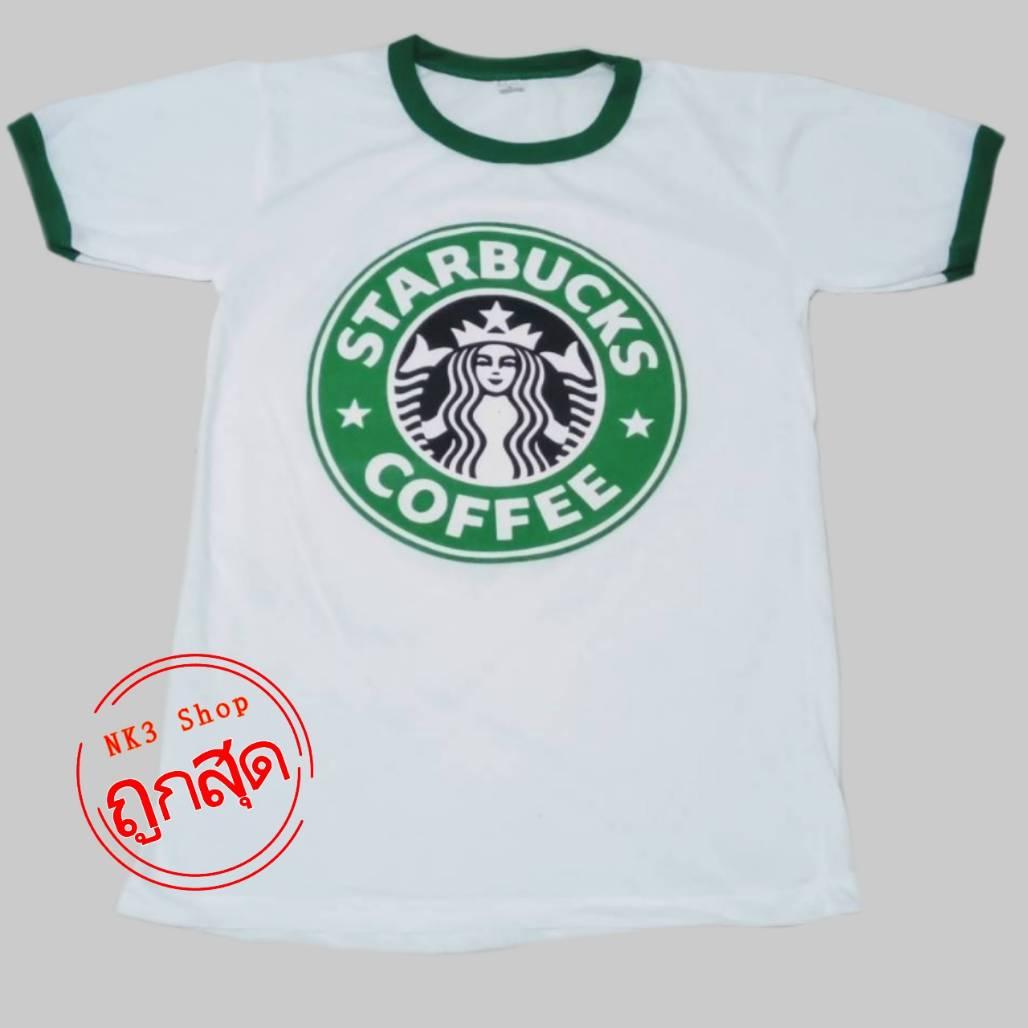 เสื้อยืดสีขาวท็อปสกรีนลายวินเทจ LOGO (S รอบอก32")