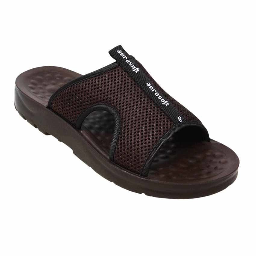 Aerosoft รองเท้าแตะผู้ชาย รหัส A5103 สีน้ำตาล size 39-46 Aerosoft รองเท้าแตะผู้ชาย รหัส A5103 สีน้ำตาล size 39-46