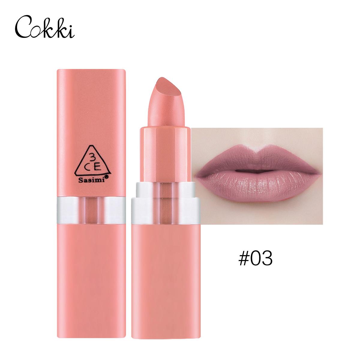 Sasimi S1027สีถั่วแดง สีฟักทอง สีส้ม สีติดทน ลิปสติกสีแมต Moisturizering Matte Lipstick For Lips Waterproof Long Lasting Nourishing Lipstick-CokkiCosmetic Sasimi S1027สีถั่วแดง สีฟักทอง สีส้ม สีติดทน ลิปสติกสีแมต Moisturizering Matte Lipstick For Lips Waterproof Long Lasting Nourishing Lipstick-CokkiCosmetic