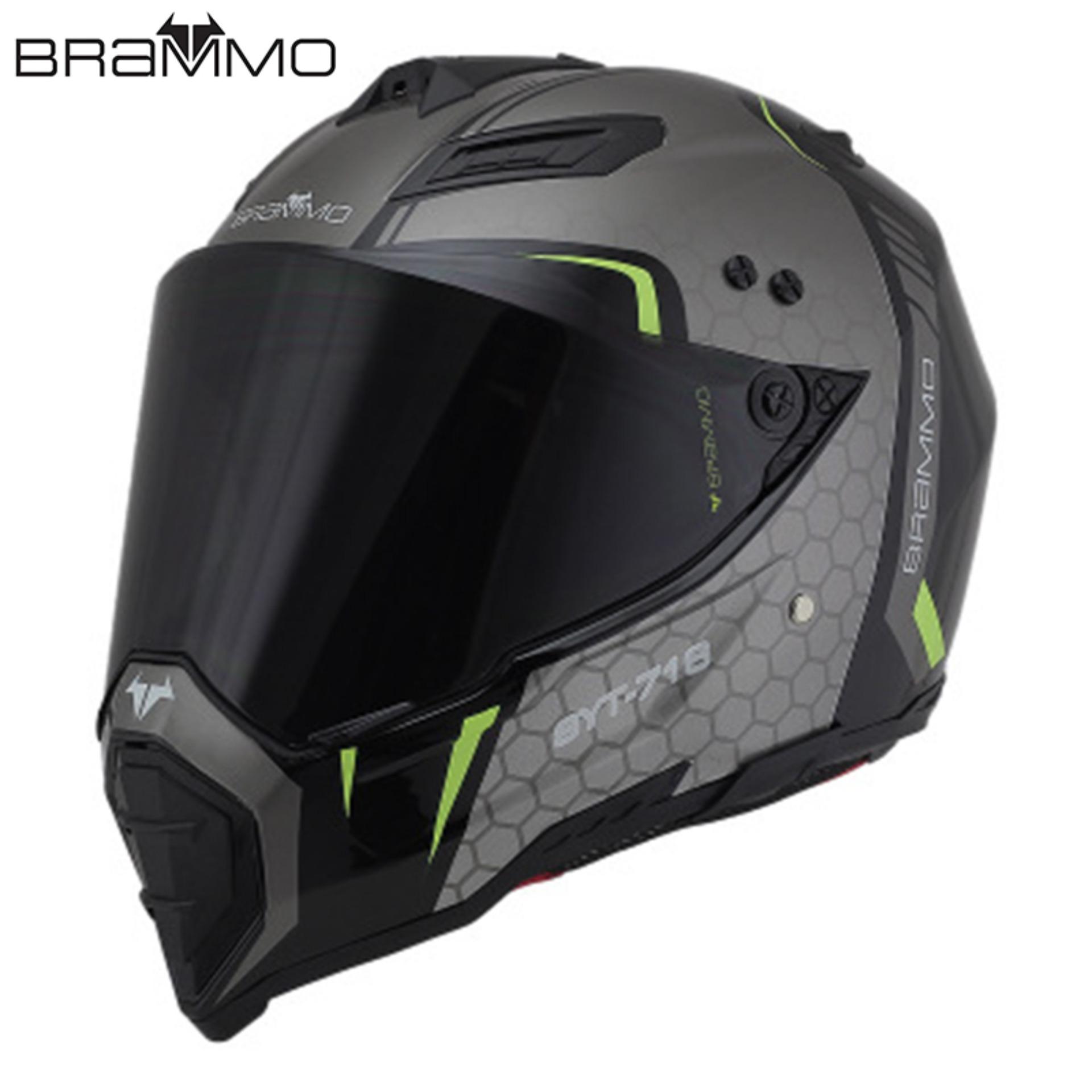 หมวกกันน๊อคสำหรับรถจักรยานยนต์คุณภาพสูงแบบเต็มใบBRAMMO