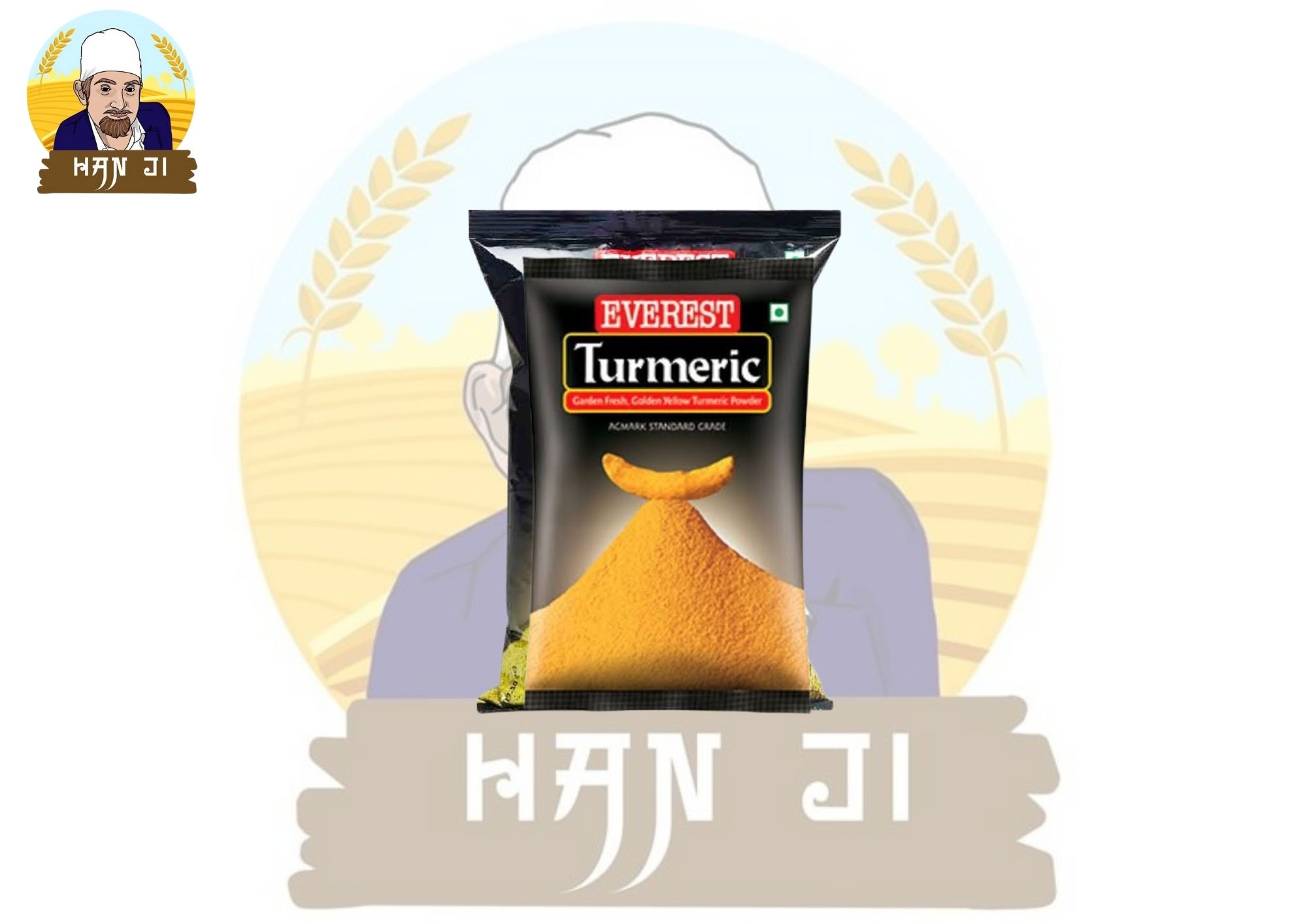 Everest Masala เครองเทศอนเดย Haldi Turmeric Powder ขมนผง 100g