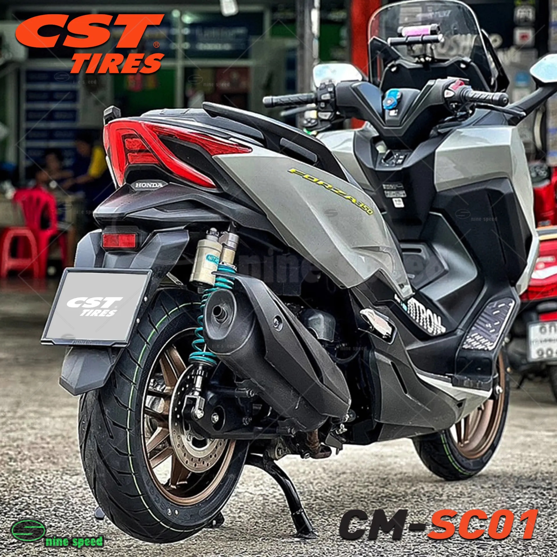 ยาง CST CM SC01 ทสดของยาง Scooter สายสปอรต สำหรบ XMAX FORZA และ