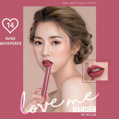 (17 สี) ลิป 4U2 Love Me Harder Real Matte