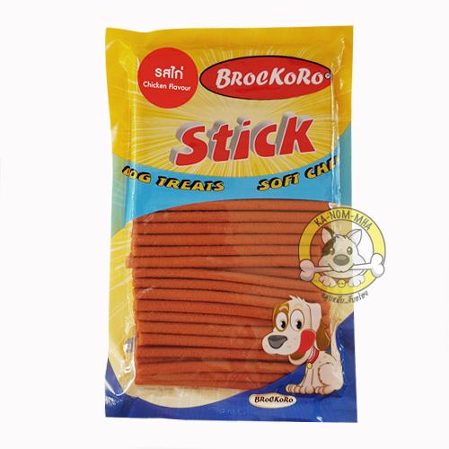 Brockoro สติ๊ก ไก่เส้นนิ่ม รสไก่ แพค 500 กรัม