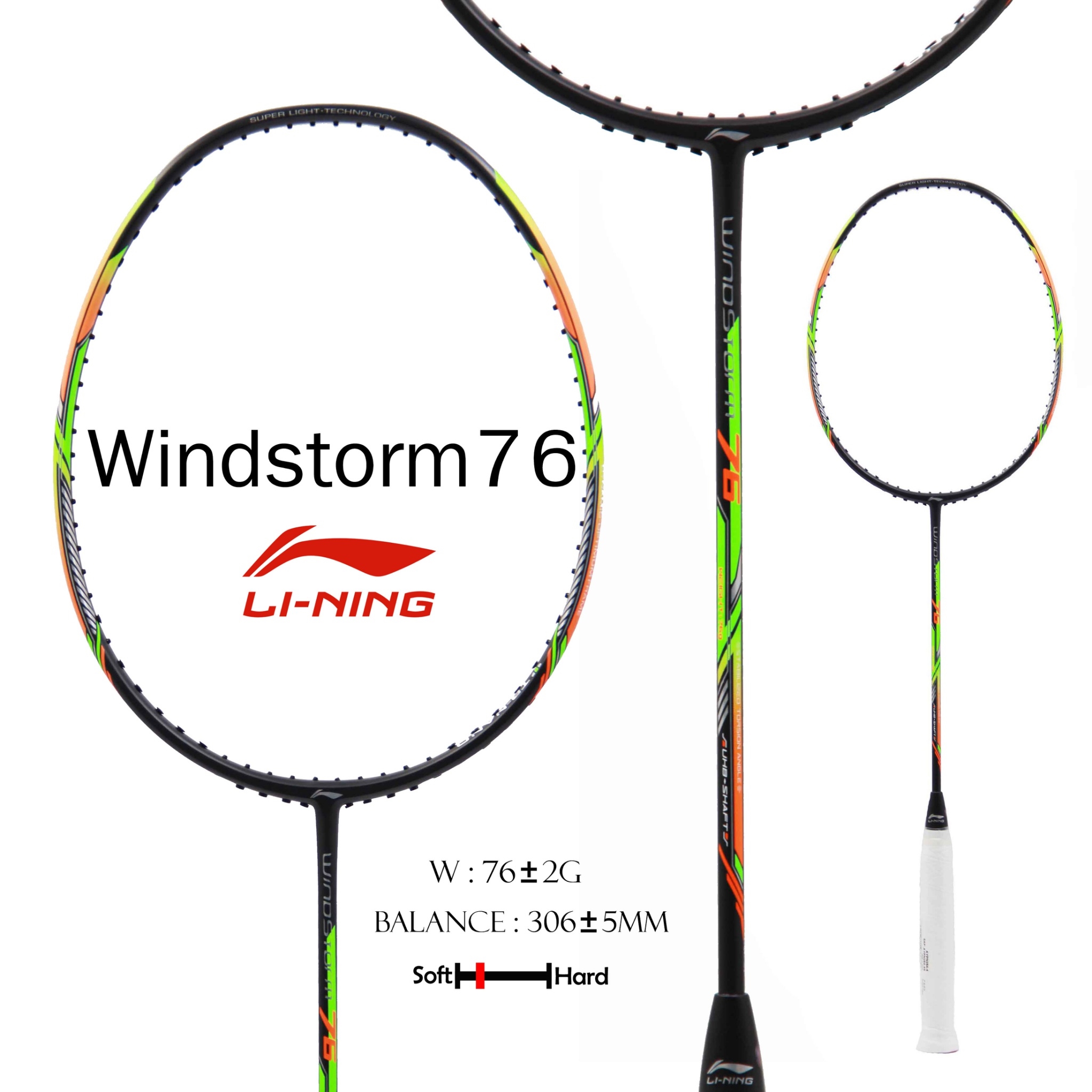 ไมแบดมนตน LI NING Badminton Racket รน windstorm 76 AYPN284 4