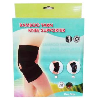 Bamboo Yarn แถบรัด หัวเข่า ไหมไผ่ รุ่น AS-52-03 Size ( Black ) Bamboo Yarn แถบรัด หัวเข่า ไหมไผ่ รุ่น AS-52-03 Size ( Black )