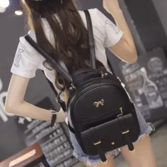 Banana Shop กระเป๋าเป้สะพายหลัง กระเป๋าเป้เกาหลี กระเป๋าสะพายหลังผู้หญิง backpack women รุ่น LP-080 (สีดำ) Banana Shop กระเป๋าเป้สะพายหลัง กระเป๋าเป้เกาหลี กระเป๋าสะพายหลังผู้หญิง backpack women รุ่น LP-080 (สีดำ)