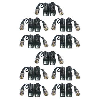 BDEE Passive Balun (แพ็ค 10) บาลันสำหรับกล้องวงจรปิด AHD / HDCVI / HDTVI 300 ม. (BLACK)