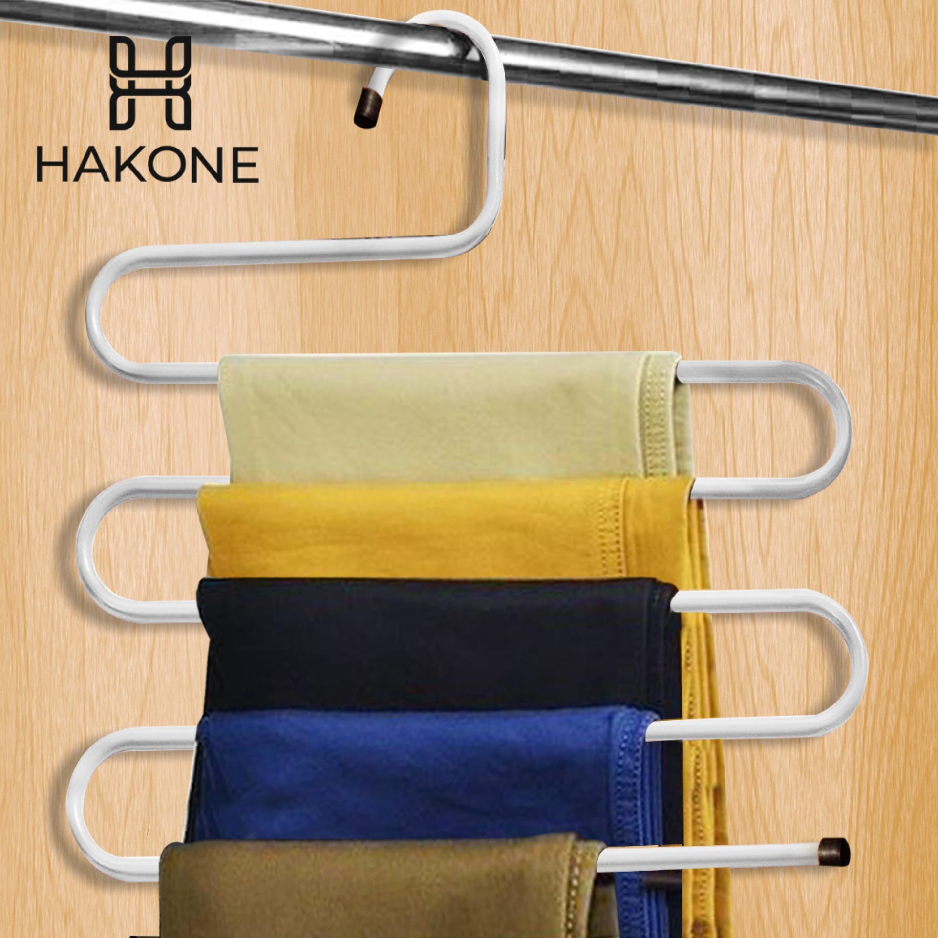 HAKONE ไม้แขวนกางเกง ที่แขวนกางเกง 5 ตัว ประหยัดพื้นที่ ภายในตู้เสื้อผ้า ไม้แขวน ไม้แขวนเสื้อ ไม้แขวนผ้า แขวนผ้าพันคอ แขวนเข็มขัด เนคไท trousers hanger New Step Asia Homehuk โฮมฮัก HAKONE ไม้แขวนกางเกง ที่แขวนกางเกง 5 ตัว ประหยัดพื้นที่ ภายในตู้เสื้อผ้า ไม้แขวน ไม้แขวนเสื้อ ไม้แขวนผ้า แขวนผ้าพันคอ แขวนเข็มขัด เนคไท trousers hanger New Step Asia Homehuk โฮมฮัก