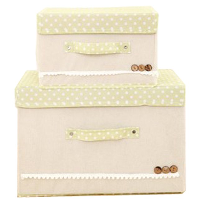 BEST Tmall กล่องผ้า กล่องเก็บอเนกประสงค์ 2ชิ้น (Beige) BEST Tmall กล่องผ้า กล่องเก็บอเนกประสงค์ 2ชิ้น (Beige)