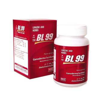 BL99 บีแอล99 เห็ดหลินจือ อาหารเสริมเพื่อสุขภาพ (50 แคปซูล/กล่อง) BL99 บีแอล99 เห็ดหลินจือ อาหารเสริมเพื่อสุขภาพ (50 แคปซูล/กล่อง)