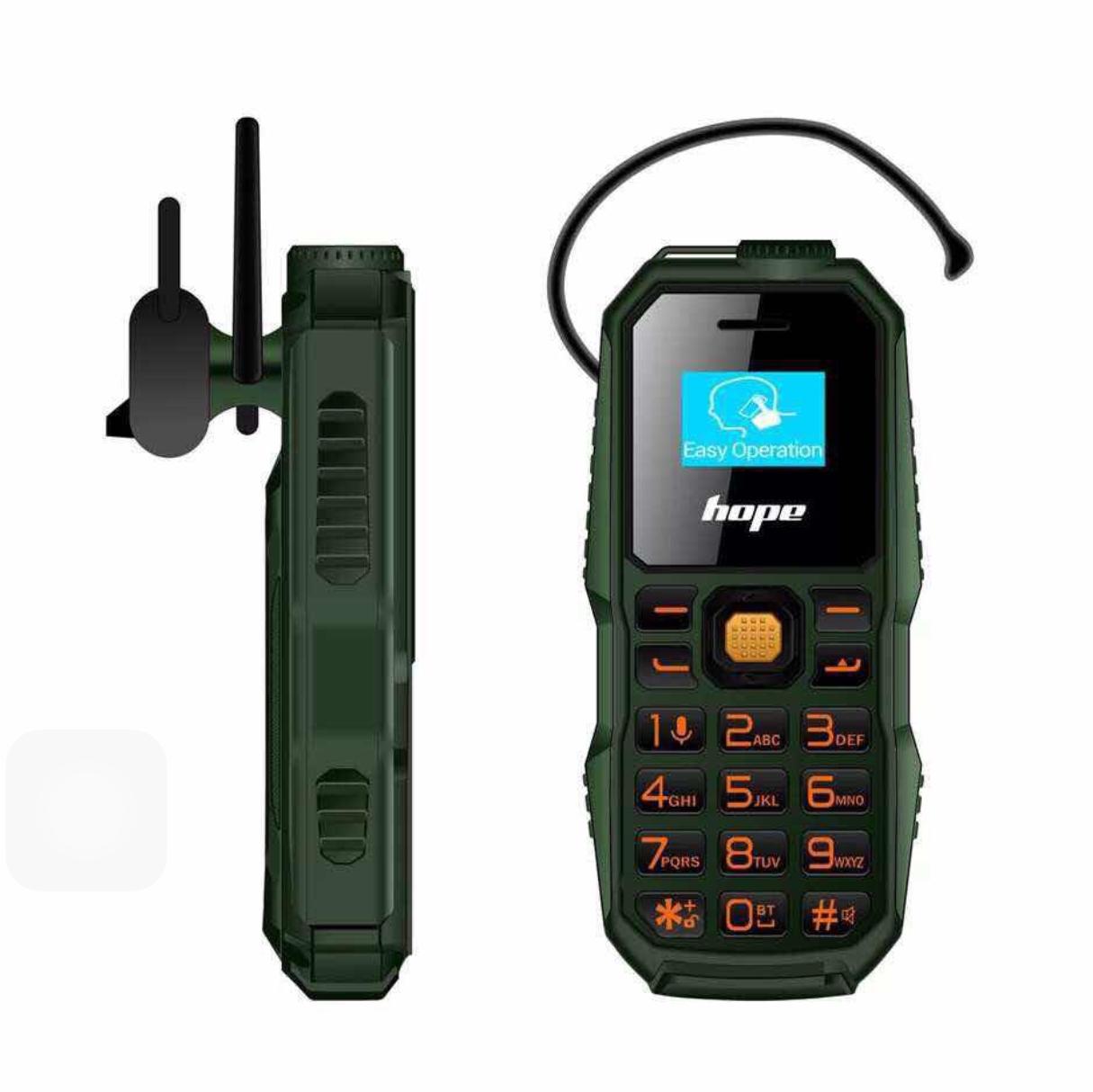 มือถือจิ๋วโทรศัพท์จิ๋วใส่ได้ 2 ซิม mini phone dual sim รุ่น Hope Mini Phone M60 (แถมสายห้อยคอ/หัวชาร์จ)