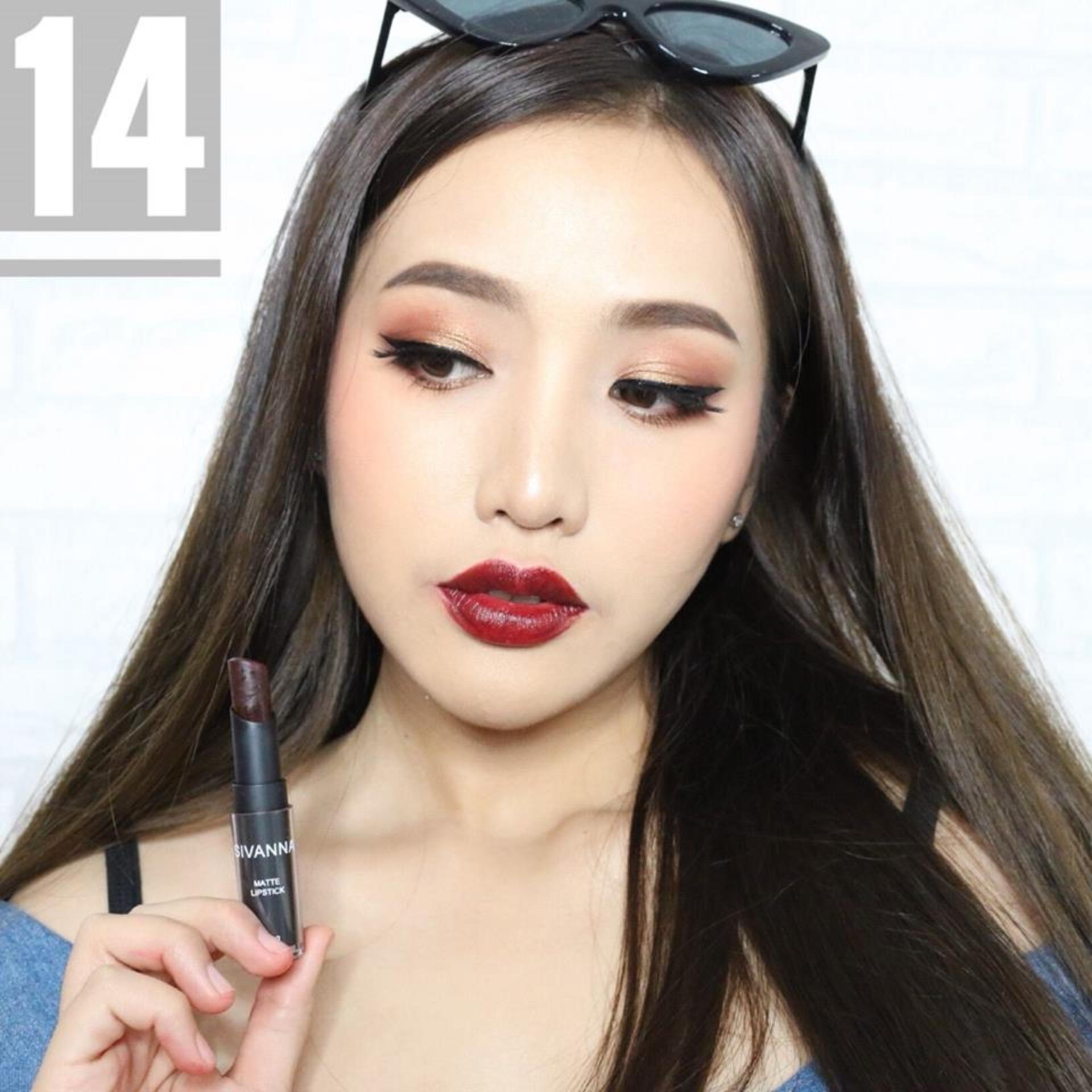 Sivanna Colors Matte Lipstick HF308 สิวันนา ลิปสติก เนื้อแมท ลิปเนื้อแมท ลิปสิวันนา ซีเวียน่า ลิปแมท #14 Sivanna Colors Matte Lipstick HF308 สิวันนา ลิปสติก เนื้อแมท ลิปเนื้อแมท ลิปสิวันนา ซีเวียน่า ลิปแมท #14