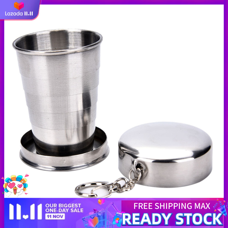 Chua Ready Stock Mini Stainless Steel Portable Outdoor Travel