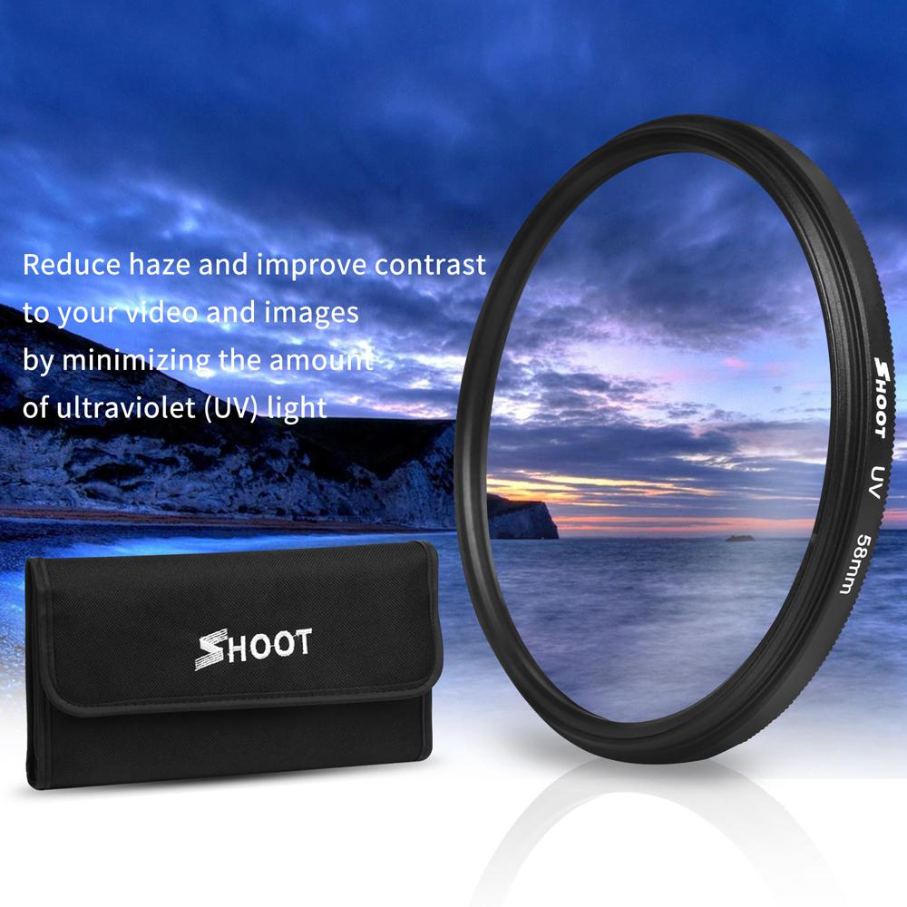 Shoot In Mm Filter For Gopro Hero Black Waterproof Case