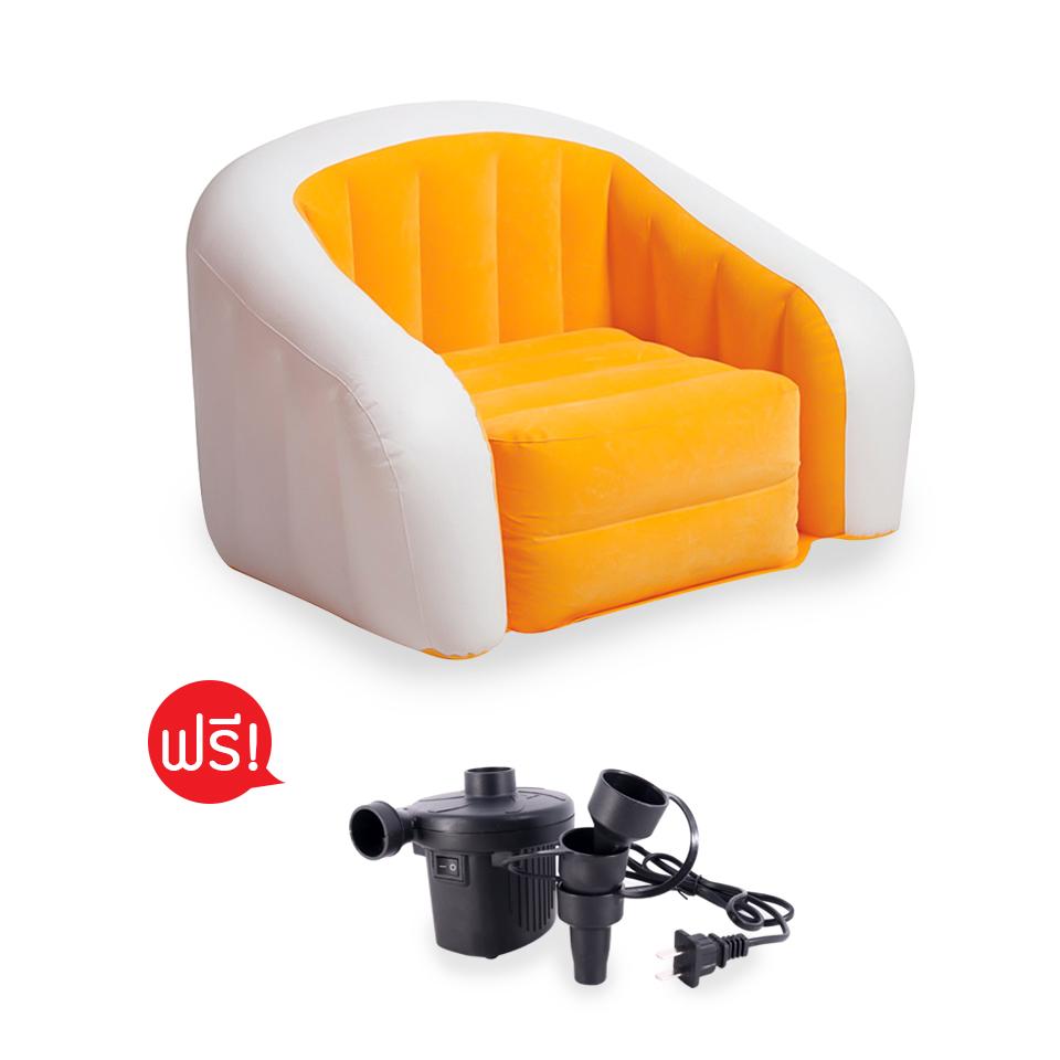 INTEX CAFE CLUB CHAIRเก้าอี้เป่าลม บุผ้ากำมะหยี่ INTEX CAFE CLUB CHAIRเก้าอี้เป่าลม บุผ้ากำมะหยี่