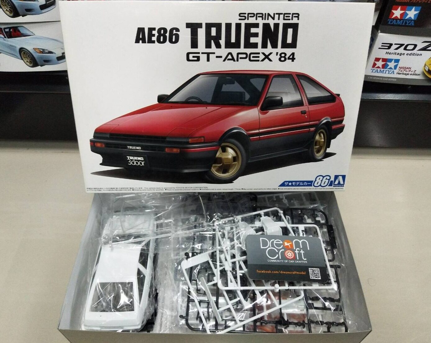 AOSHIMA 1 24 TOYOTA AE86 SPRINTER TRUENO GT APEX 84 โมเดลรถยนต Model