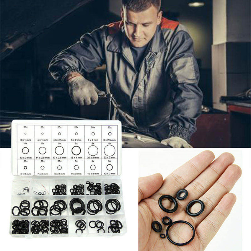 ยางโอรง 225pcs O Ring Assortment Nitrile Rubber Washer Seals NBR Kit