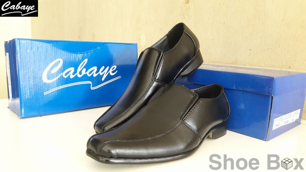 Cabaye รองเท้าหนังผู้ชาย รองเท้าคัทชูไซส์เล็ก CA601 - Black Cabaye รองเท้าหนังผู้ชาย รองเท้าคัทชูไซส์เล็ก CA601 - Black